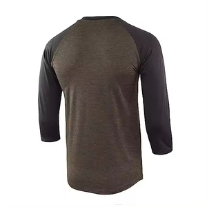 Biểu Tượng Tùy Chỉnh Người Đàn Ông Của Giản Dị 2 Tone Quá Khổ Raglan Áo Thun 3/4 Tay Áo <span class=keywords><strong>V</strong></span> Cổ Hoạt Động In <span class=keywords><strong>Top</strong></span> 300 GSM <span class=keywords><strong>V</strong></span>ải - Product Image 6