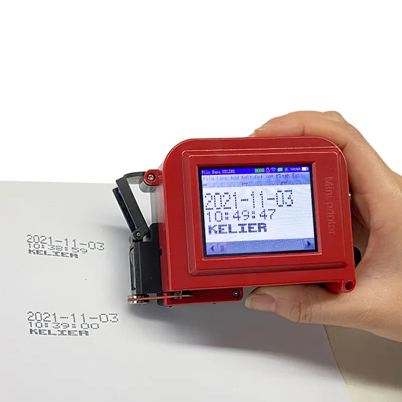 Mini Inkjet Printer Handheld Kleine Smart Printer Om De Productie Datum Voedsel Zak Fles Lichaam Inkjet Mini Thermische Printer