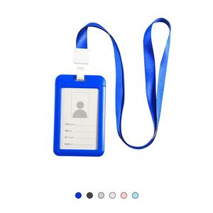 Hot Sale Office <b>Lanyard</b> Plastic Multicolor Works Card Holder for Corporate - Product Image 1