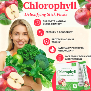 Sachets de chlorophylle en poudre pour la santé intestinale – Délicieuse poudre verte saveur pomme croustillante - Product Image 5