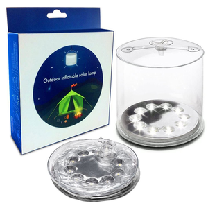 <span class=keywords><strong>Linterna</strong></span> <span class=keywords><strong>Solar</strong></span> <span class=keywords><strong>Inflable</strong></span> de Camping con 10 LED, 6000K Luz Diurna, Regulable, Gancho para Colgar, Diseño Plegable, IP33 Impermeable, 16H de Duración de Batería - Product Image 6