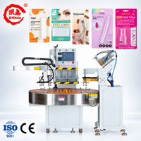 Scelleuse automatique de blisters à double manipulateur, machine d'emballage sous blister haute efficacité pour articles cosmétiques