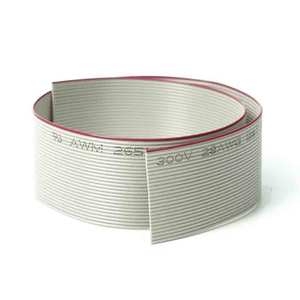AWM 2651 кабель 14pin 16pin 18pin 20pin 24pin 24pin плоский кабель UL2651 24AWG 26AWG 30AWG серый плоский ленточный кабель - Product Image 3
