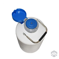 Conteneur sous pression pour azote liquide blanc 3,1 L en alliage d'aluminium pour le stockage du sperme, thermos pour l'insémination, facile à utiliser