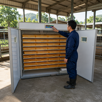 Haute qualité automatique micro-ordinateur contrôlé prix compétitif 3168 oeufs Setter incubateur équipement d'écloserie pour poulet