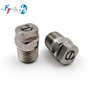 1/4 MEG Acero inoxidable Lavado de <span class=keywords><strong>alta</strong></span> presión 1/4 Rosca Boquilla de ventilador plano para limpiadores de superficies - Product Image 1