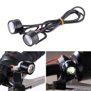 Accesorios universales para motocicleta, <span class=keywords><strong>1</strong></span> par, 12V, soporte para espejo de motocicleta, ojo de águila, <span class=keywords><strong>3</strong></span> LED, Flash estroboscópico, luz de circulación diurna - Product Image 3
