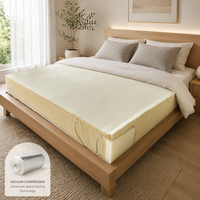 Matelas en mousse à mémoire de forme à pression zéro, compressé et emballé, matelas orthopédique, densité personnalisée, housse en tissu pour chambre à coucher