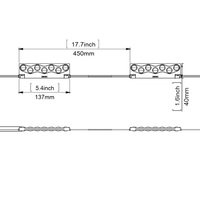 Imperméable IP67 7LED A MENÉ Le Module pour le Double Face Boîte à Lumière