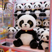 Peluches Panda Anime Mignonnes de 8 pouces, Jouets en Peluche pour Enfants, Idéales pour les Machines à Pinces