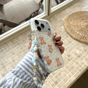 เคสลายหมีน่ารักแบบสองชั้นเคลือบฟรอสต์สำหรับ iPhone17ProMax 16 15 14 - Product Image 3
