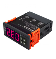 Stok MH1210W AC90V-250V termostat Digital DC12V DC24V pengendali suhu saklar Sensor termoregulator