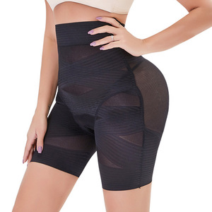 Shanhao Ready to Ship Womens High <strong>Waist</strong> Shapewear Plus <strong>Size</strong> See Through Mesh Tummy Control Fitness Yoga <strong>Panties</strong> - Product Image 2