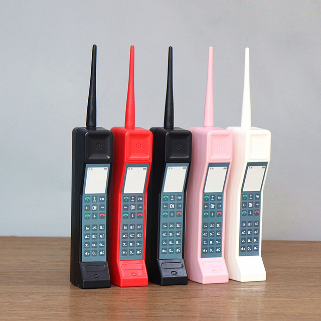 Vintage 80s 90s Retro Mobile Phone Model Brick Cell Phone Figurine for Home Office Desktop Decor Photography Props Ornament