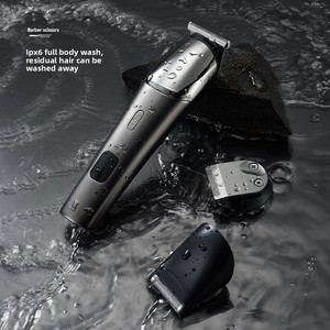 Cortadora de <span class=keywords><strong>Pelo</strong></span> <span class=keywords><strong>El</strong></span>éctrica Compacta con 5 Cuchillas Reemplazables, Pantalla LED, Resistente al Agua, Recargable Tipo-C, Larga Duración - Product Image 3