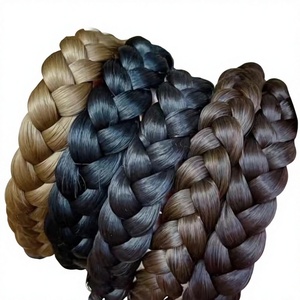 <span class=keywords><strong>Serre</strong></span>-tête tressé en <span class=keywords><strong>cheveux</strong></span> synthétiques à 3 brins avec dents, bandeau tressé extensible, accessoire de beauté, postiche - Product Image 1