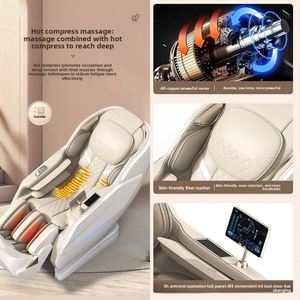 เก้าอี้นวดไฟฟ้าแบบเต็มตัวพร้อมถุงลมนิรภัย SL Tracks Luxury 4D ระบบกดจุดแบบไร้แรงโน้มถ่วง สำหรับนวดเท้าที่บ้าน - Product Image 3