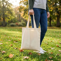 Sac fourre-tout en toile personnalisé à large gamme de couleurs avec motif lettres, sac en coton de haute qualité à fermeture éclair pour boutiques de cadeaux et vente au détail
