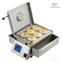 Machine à faire des omelettes et des œufs frits en acier inoxydable, 6 pièces, électrique, de qualité commerciale