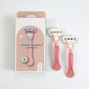 <span class=keywords><strong>Rasoir</strong></span> <span class=keywords><strong>de</strong></span> sécurité portable pour femme, idéal pour les aisselles, avec <span class=keywords><strong>lame</strong></span> <span class=keywords><strong>de</strong></span> rechange, cadeau parfait pour les femmes nomades - Product Image 1