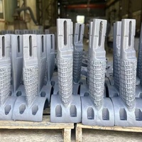Pale mélangeuse bimétallique à haute teneur en chrome pour béton, pièces d'usure compatibles avec les mélangeurs à double arbre JS2000 JS3000
