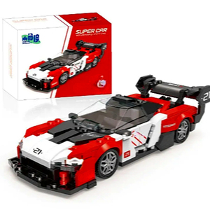 XJD JD050 Nuova Serie Speed MOC <span class=keywords><strong>Auto</strong></span> a Otto Griglie, Modellino da Assemblare, Giocattoli per Bambini, Regalo, Set di Costruzioni da 346 Pezzi - Product Image 6