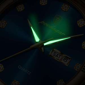 POEDAGAR 878 Stainless Steel Strap Sports <b>Men's</b> Quartz <b>Watches</b> Luxury <b>Waterproof</b> Luminous Hands Original Man Wristwatch for <b>Men</b> - Product Image 3
