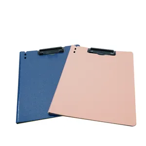 3 X 5 Rose Gold PVC Aluminum Storage Padfolio De Armazenamento Nursing Clipboard Folder With Cover