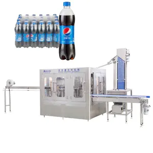 Pressure Filling carbonated soft drink bottling filling and capping machine plant