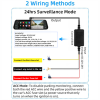 Cable de Alimentación para Cámara de Coche con Servicio de Etiqueta Personalizada ACC, Fuente de Fábrica Verificada, Disponible para Mayoristas, Kit de Cableado para Cámara de Coche