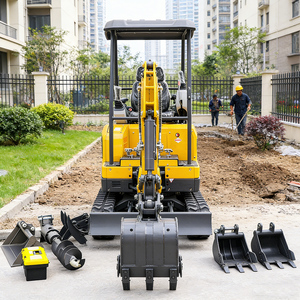 1 Ton 2 Ton Mini Excavator Enclosed Cab Hydraulic <strong>Quick</strong> <strong>Coupler</strong> for Fast Attachment Construction EPA Crawler Digger Farm Used - Product Image 4
