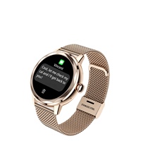 Reloj Inteligente Femenino G208 con Pantalla TFT de 1.19" 240x240, Resistente al Agua IP67, Llamadas por Bluetooth, Monitor de Sueño y Frecuencia Cardíaca, Batería de 4 Días, Aplicación Dafit, Aleación