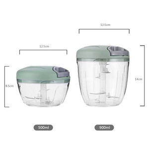 Hachoir à viande manuel 500/900ML, presse-ail rotative, hachoir à légumes et oignons, accessoires de cuisine - Product Image 6