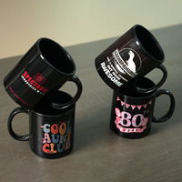 Vente en gros de sublimation de qualité cadeau Offres Spéciales Grande tasse à thé gravée en céramique de luxe pour Halloween avec logo personnalisé
