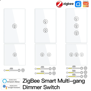 Tuya Zigbee EU/US Multi-gang Smart Light Dimmer Switch <span class=keywords><strong>1</strong></span>/2/3 Gang Smart Life/Tuya APP Fonctionne avec les assistants vocaux Alexa Google - Product Image 6