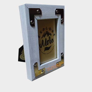 Cadre photo décoratif PS Craft éco-responsable pour la maison, 4x6, 5x7, 6x8, blanc, gris, noir, mini, en plastique - Product Image 1