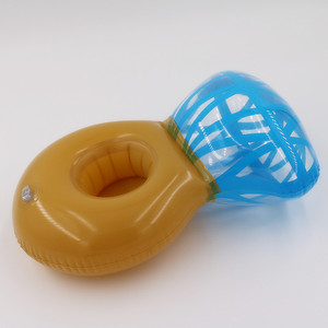 <b>Inflatable</b> Diamond Ring Coaster Cup Holder <b>Floating</b> Beverage Holder For Swimming Pool Outdoor Use Unisex PVC Material - Product Image 2
