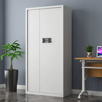 Casier de bureau moderne et armoire de classement combinés, en acier robuste, avec serrure à empreinte digitale et mot de passe électronique pour la maison et le bureau