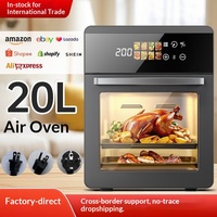 Four à friture intelligente multifonction 20L grande capacité avec écran tactile tout-en-un pour la maison