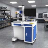 Machine de marquage laser fibre optique pour or et argent, 30W, 50W, 60W, 100W, pour métaux et non-métaux, modèle en armoire