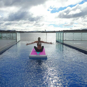 Foldable Fitness Floating Inflatable Water Board <strong>Aqua</strong> Yoga Air Track Yoga Pool &amp; Water <strong>Mat</strong> For Sports &amp; Entertainment - Product Image 4