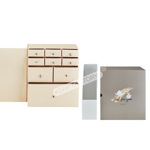 Custom Design Luxury Rigid Cardboard Magnetic Door Christmas Chocolate Advent Calendar Packaging Box