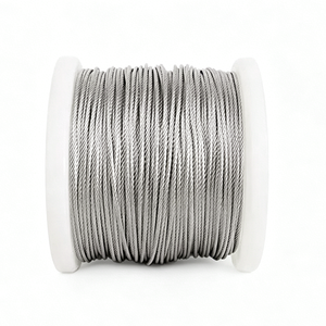 Câble en acier inoxydable T316 1x19 3/16 pouces, qualité marine T316, brin 1x19 <span class=keywords><strong>pour</strong></span> la construction <span class=keywords><strong>de</strong></span> rampes d'<span class=keywords><strong>escalier</strong></span> - Product Image 3