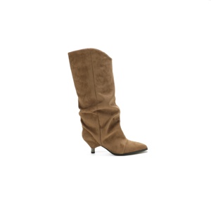 Bottines en <span class=keywords><strong>daim</strong></span> pour femmes - Bottines à bout pointu et talon kitten style western pour l'automne et l'hiver - Product Image 6