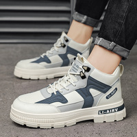 Bottes mi-montantes de sport d'extérieur pour hommes, style marche, à semelle épaisse, antidérapantes et résistantes à l'usure, baskets de court, vente en gros