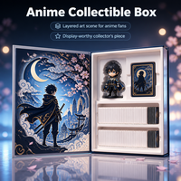 Boîte cadeau en papier superposé CBP, design livre - Boîte rigide à fermeture magnétique découpée pour stylos et papeterie, taille personnalisée