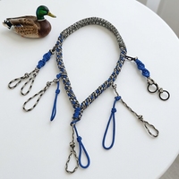 Lanière de chasse au canard en paracorde tressé à 10 boucles pour appels d'oies et d'oiseaux aquatiques, personnalisable, vente en gros, usine OEM