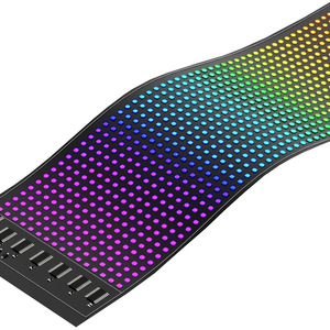 Écran souple LED flexible pour magasin, panneau d'affichage ultra-fin, étanche IP66, sans rénovation, montage mural, voiture, mots en anglais, couleur pleine - Product Image 1