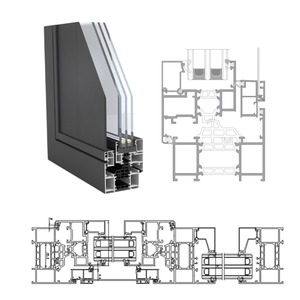 Fenêtre <span class=keywords><strong>panoramique</strong></span> horizontale sur mesure WEIDUN, balcon français, VF80, alliage d'aluminium, battante, pliante, avec moustiquaire intégrée pour <span class=keywords><strong>salon</strong></span> - Product Image 6