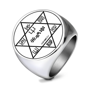<span class=keywords><strong>Bague</strong></span> en acier inoxydable, amulette de bijoux, Archange Michel, ange gardien, Haniel, Haamiah, Lezalel, Umabel, <span class=keywords><strong>Daniel</strong></span>, Jeliel, Menadel, Mihael - Product Image 2